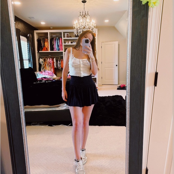 Navy Snakeskin Koch Skirt